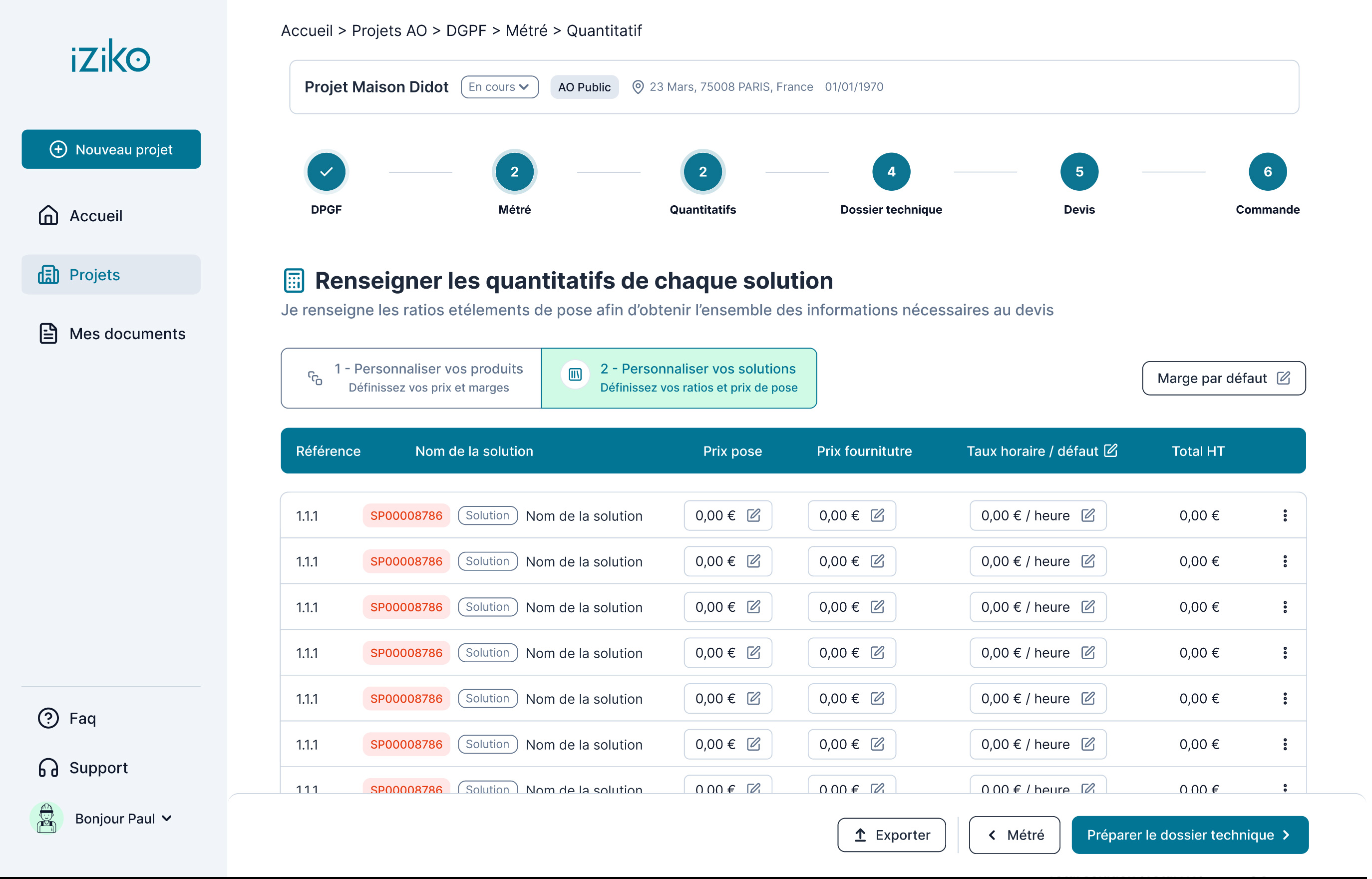 Quantitatifs et chiffrage iziko : calculez vos ratios, vos prix et votre marge